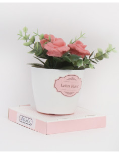 Soap Flower – White Lotus