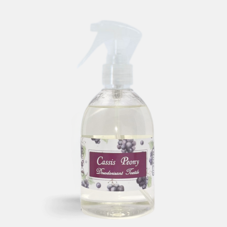 Voici votre Spray désodorisant textile de 250 ml - Cassis Peony | MOSCO